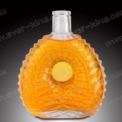 China 500 ML empty Super Flint Cognac Glass Bottle for sale