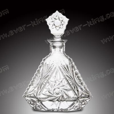 China Transparent Luxury Spirits Tequila Square Bottle for sale