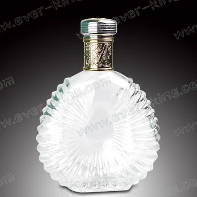 China Botella de vidrio del FDA Cork Sealing Crystal Flint Rum en venta
