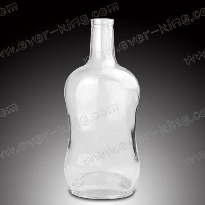 China Frosting Surface 750ml Alcohol Bottle For Rum for sale