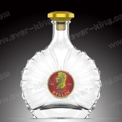 China ISO9001 Luxury Liquors Cognac Glass Bottle for sale