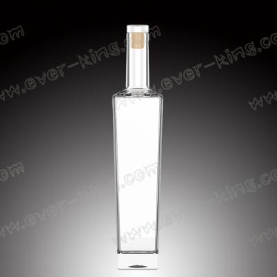 China Cap Sealing 200mm glass Whiskey Bottle for Liquor for sale