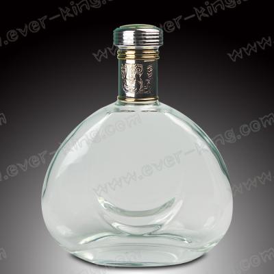 China Electroplating 750ML Cognac Empty Alcohol Bottles for sale