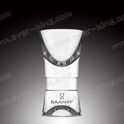 China 50ml Hot Sale Heavy Bottom Bullet Shape Shot Glass Cup for sale