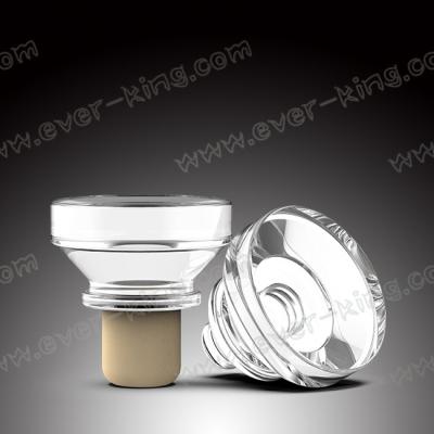 China OEM Custom Crystal Wholesale Glass Bottle Stopper With Polymer for sale