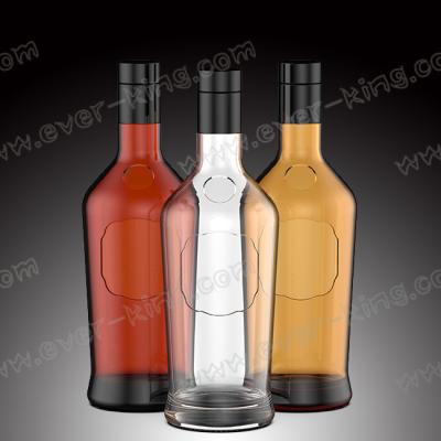 China 700ml Whisky Glass Bottle With Screw Cork Lid for sale