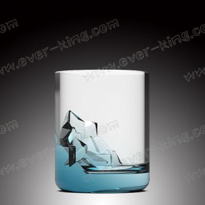 China ISO de vidro do copo do uísque redondo liso habilitado à venda
