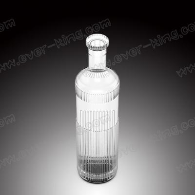 China Frosting Surface 700ml Single Glass Bottle For Liquor for sale