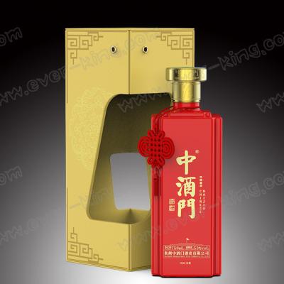China Cajas de perforación magnéticas de la botella del licor con cartulina de encargo en venta