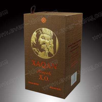 China Cardboard Magnetic Single Glass Bottle Wine Box Custom Sized for sale