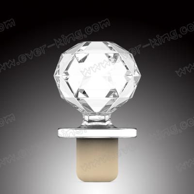 China Licor Cork Bottle Stopper Seal Closure de Crystal High Top Clear Glass en venta