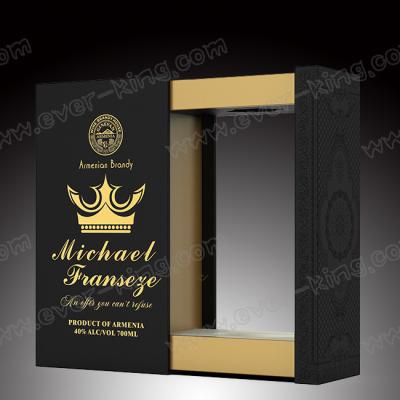 Cina Imballaggio su ordinazione all'ingrosso della bottiglia di vetro di vino di Logo Cardboard Paper Boxes For in vendita