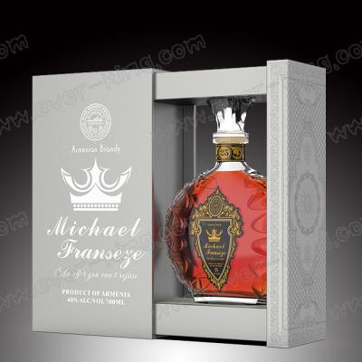 China Luxury Brandy Printing Wine Packaging Drawer Box Customized Exclusive for sale