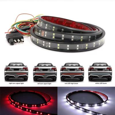 China 60 Inch Pickup Light Strip Two Row 216 LED Taillight Highlights Steering Brakes for sale