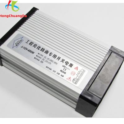 China 33.3A rainproof lED power supply 400w 12V 215*120*56mm Constant Voltage for sale