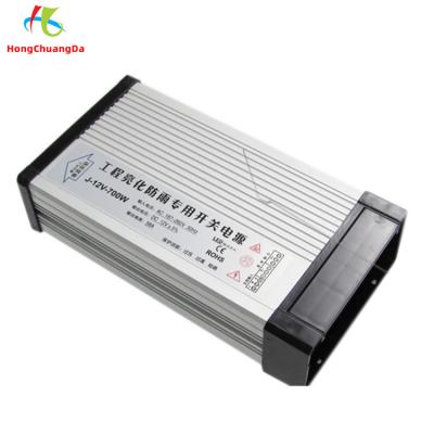 China 700W LED Module Power Supply Constant Voltage LED Driver 12v Outdoor Rainproof for sale
