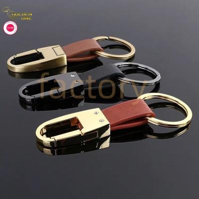 China wholesale pu personalized design western embossed texas shape car snappable know leather keychain Te koop