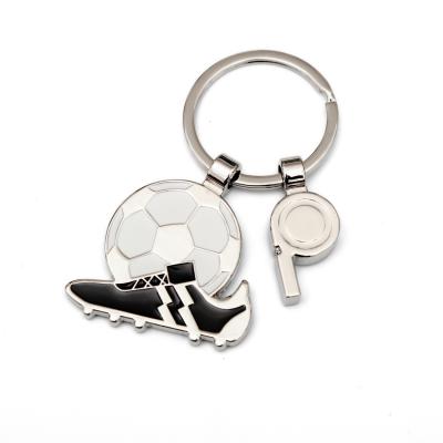 China Fußball personifizierte Metallschlüsselkette europäische Cup-Trophäen-geformten Schlüsselring zu verkaufen