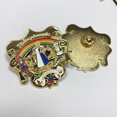 China Manufacturer Factory Price Custom Carnival Badge Promotion Gift Jollification Rhinestones Diamond Colorful Enamel Metal Pin for sale