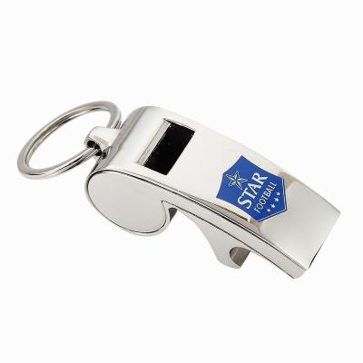 China Cute Custom Key Ring , Metal Whistle Zinc Alloy Opener Key Ring for sale