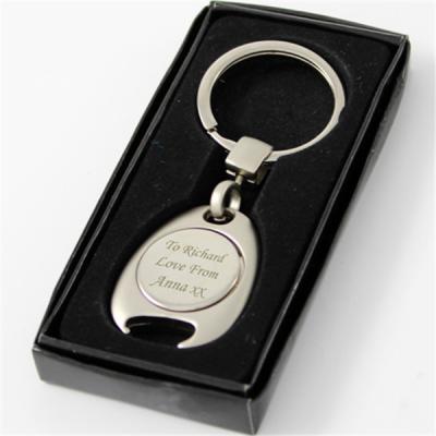 China Hot sale high quality custom design metal trolley token coin keychain packaging box en venta