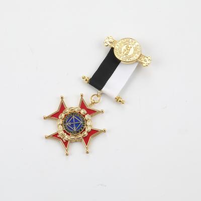 中国 Hot Sale Custom Anniversary Badges Medals Futbol Champion President Commemorative  Medal for honor 販売のため