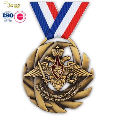 China China Factory Price Sport  3D Metal Championships Gymnastics Award Medal Laser Engraver Logo Uniform Medallion for sale