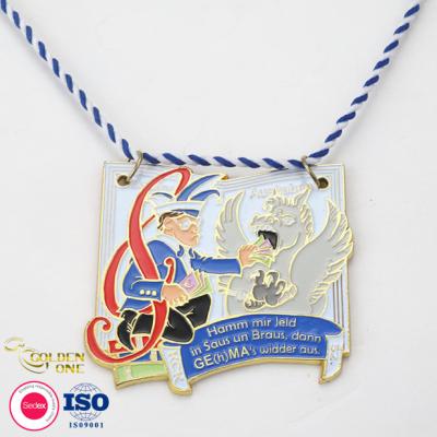 China Wholesale china factory zinc alloy soft enamel Award medallions custom design your own carnival metal medal à venda
