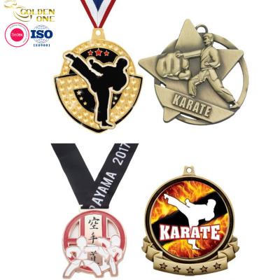 China Metal Hanging Marathon Medals Custom Printing Logo Souvenir Karate For Honor for sale