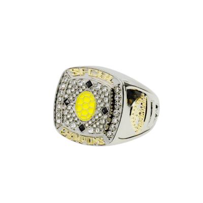 China Personalized Sports Championship Rings Two Tone Finish Jewelry Metal Zinc Alloy for sale