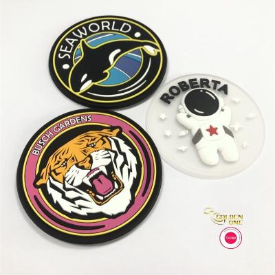 China Cartoon Shape Cute Embroidered Cloth Patches Custom Color 3D Heat Transfer Embossed for sale