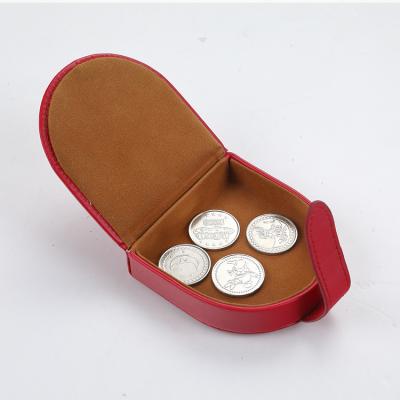 China Antique Promotional Business Gifts Mini Tote Sorter Leather Money Wallet Coin Purse for sale