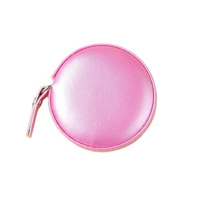 China Custom Logo Mini 60-inch 1.5 Sewing Body Tape Soft Retractable Pu Leather Tape Measure For  Sewing Craft for sale