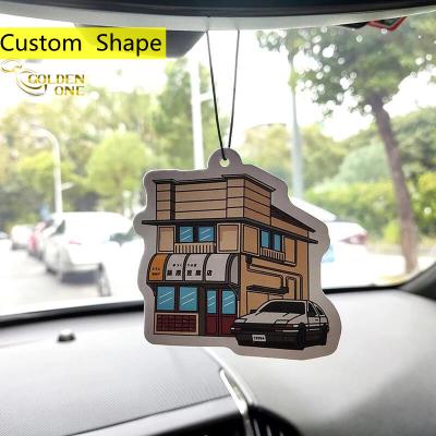Chine Wholesale Factory Price Custom Shape Hanging Scented Sachet Aromatherapy Car Diffuser Air Freshener à vendre