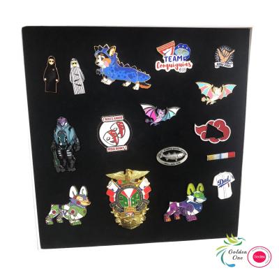 China Custom Cute Logo Badge Waving Flag Pins Soft Enamel Decorations Metal Pins For Clothes for sale