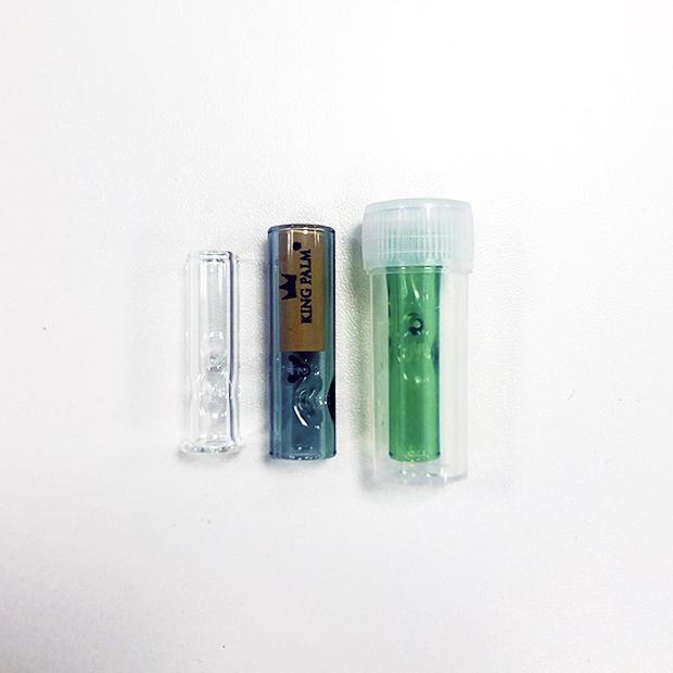 Customized cross shaped glass tips smoking filter 8MM filter tips