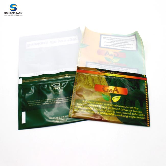 50g Australia Hot Sale Tobacco Packaging Pouch OEM ODM Design 25g