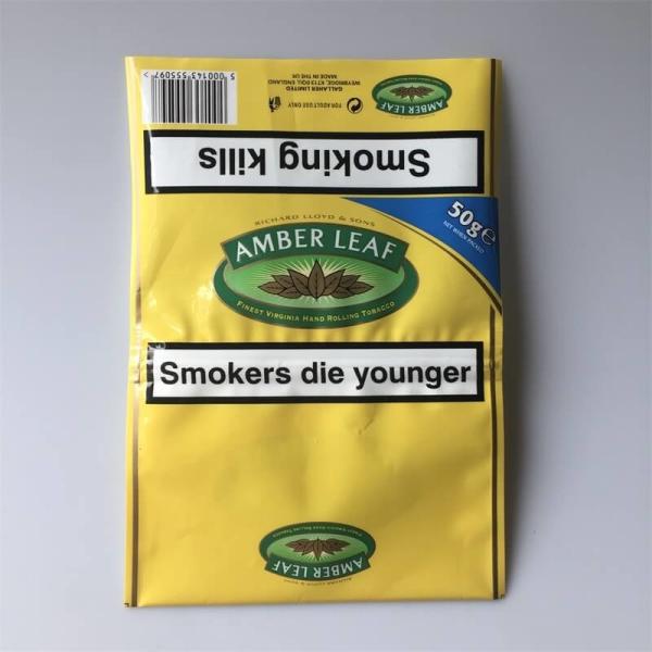 Quality Plastic Rolling Tobacco Pouch Bag Baccy Bag With Zipper And Sticker for sale