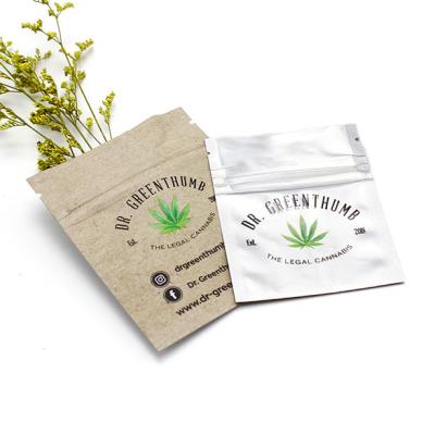 China 3 Side Seal Custom Weed Packaging Plastic Ziplock Pouch for sale