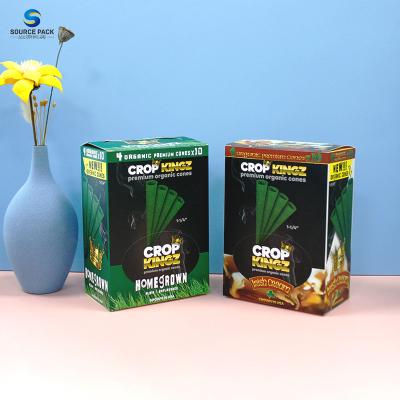 China Pre Roll Tobacco Cigar Packaging Boxes Cardboard Paper Tuck Top End for sale