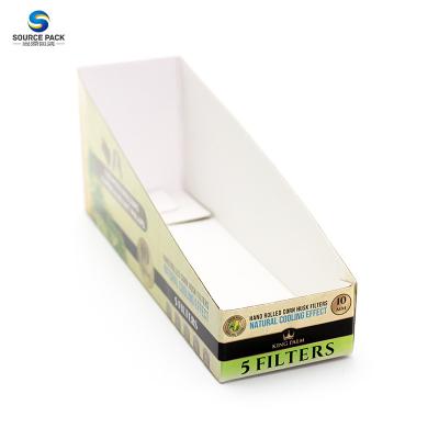 China White Cardboard Cigar Packaging Corrugated Paper Packaging Boxes Standing Display For Cigar Pre Roll for sale