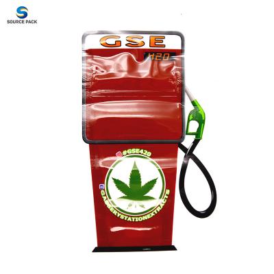 China Irregular Special Shape Custom Mylar Bags Weed Packaging Child Proof Zipper for sale