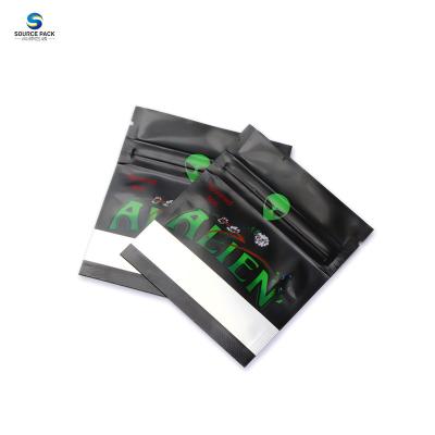 China Matte Finished Mylar Weed Packaging Bags Food Grade Packaging With Zipper for sale