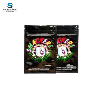 China Weed Mylar Bag Plastic Zipper For Marijuana Packaging 90-160 Micron for sale
