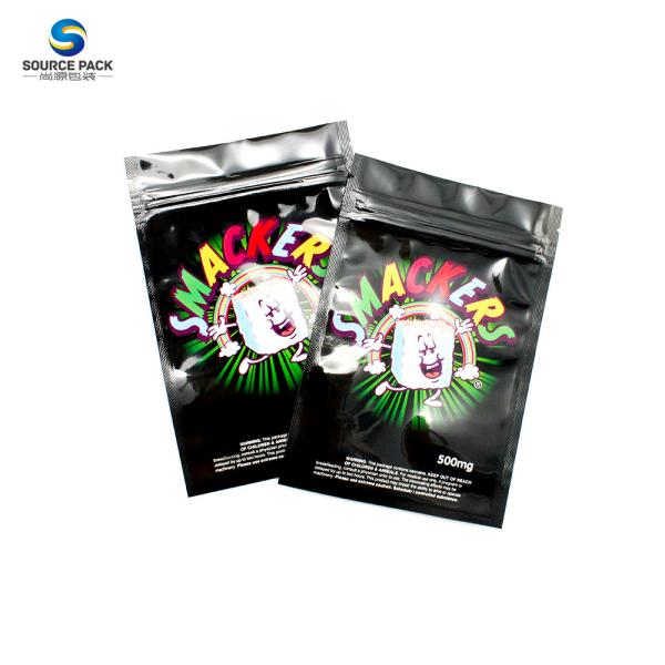 Quality Weed Mylar Bag Plastic Zipper For Marijuana Packaging 90-160 Micron for sale