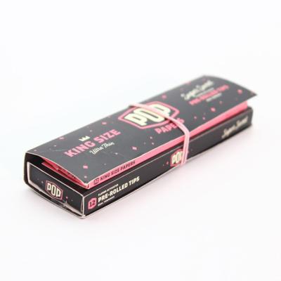 China Flavored Smoking Rolling Paper Booklet With Flavored Bead 100% Natural 1 1/4 Size for sale