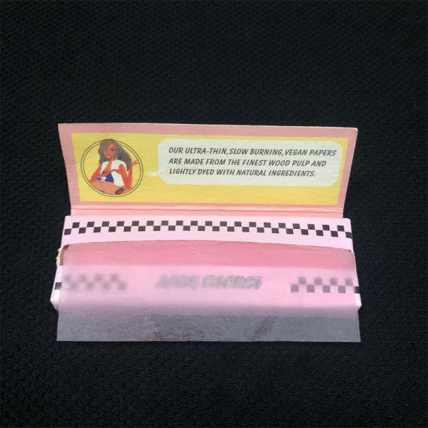 Quality Colorful Printing Rolling Smoking Paper Tobacco Long Burning Time Natural Taste for sale