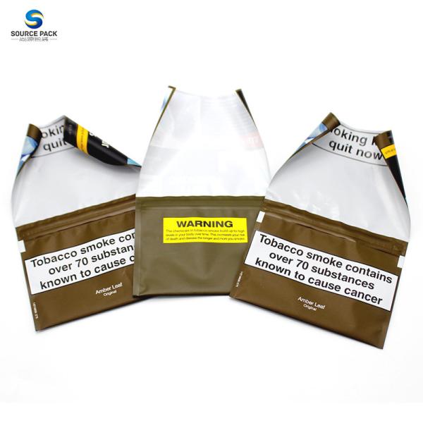 Quality Rolling Tobacco Packaging Pouch Resealable 20g 50g 100g Customized Design for sale