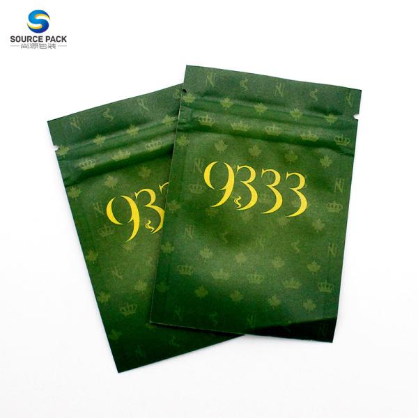 Quality Child Resistant Mylar Weed Packaging 3.5g Ziplock Bags Moisture Proof for sale