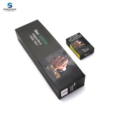 China 10 20 Disposable Paper Cigarette Pack Box Custom Paper Empty Blank Pack for sale